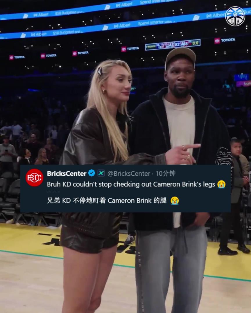 關心后者傷勢？美媒調(diào)侃：KD不停地在瞄布林克的腿