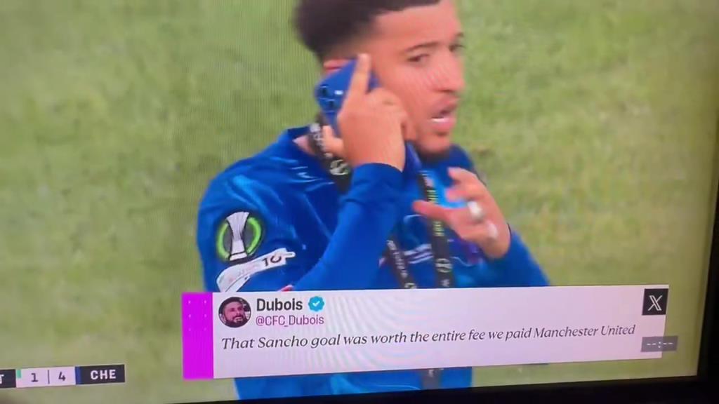 直接攤牌！桑喬賽后在場上煲電話粥，大聲說自己不回曼聯(lián)